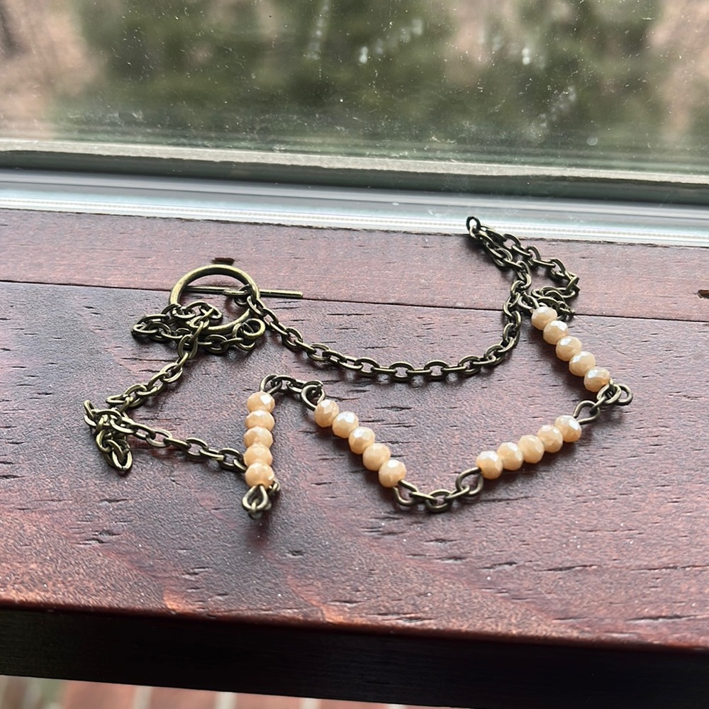 Handmade crystal necklace